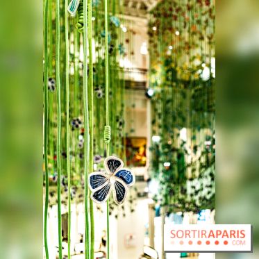 Les fleurs de Thebe Magugu au Bon Marché