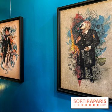 Thérianthropes, nos photos de l'exposition de Patrick Baud, alias Axolot, à la Time Corp Gallery