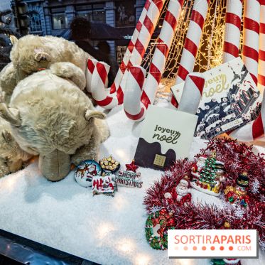 Photos : les vitrines et décorations de Noël du Bon Marché 2021