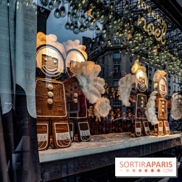 Photos : les vitrines et décorations de Noël du Bon Marché 2021