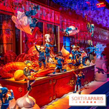 Inauguration des Vitrines de Noël des Galeries Lafayette 2021, les photos