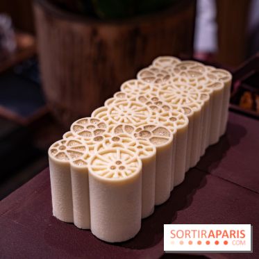 Photos : Bûche de Noël du Cheval Blanc par Maxime Fréderic 2021