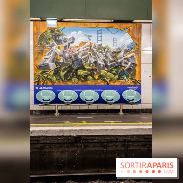 Horizon Forbidden West : l'exposition dans le métro parisien - nos photos