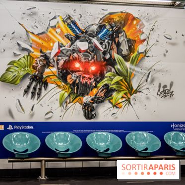 Horizon Forbidden West : l'exposition dans le métro parisien - nos photos