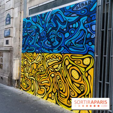 Le monde du street art se mobilise pour l'Ukraine à Paris, les photos