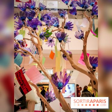 Les bouteilles à la mer, l'exposition poétique et florale autour de la pollution à Beaugrenelle