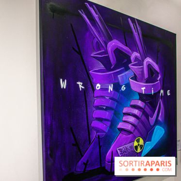 Pop Corn Time, nos photos de l'exposition de toiles et de NFT à la galerie Goldshteyn-Saatort