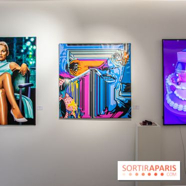 Pop Corn Time, nos photos de l'exposition de toiles et de NFT à la galerie Goldshteyn-Saatort