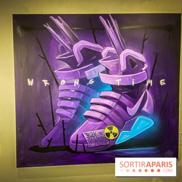 Pop Corn Time, nos photos de l'exposition de toiles et de NFT à la galerie Goldshteyn-Saatort