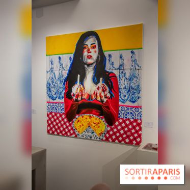 Pop Corn Time, nos photos de l'exposition de toiles et de NFT à la galerie Goldshteyn-Saatort