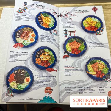 Kibo No Ki restaurant, carte