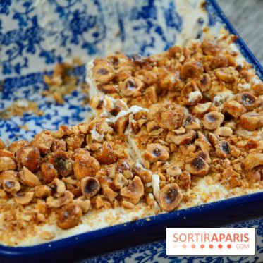 Un bar à glaces et un dessert dans un train de la Félicita