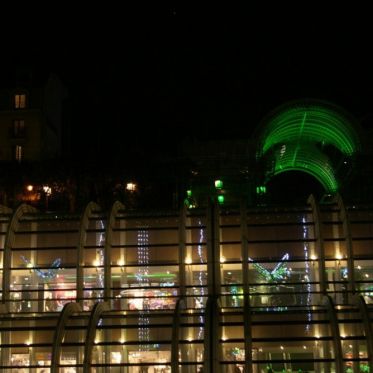 Illumination du Forum des Halles par Samuel Le Bihan