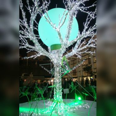 Illumination du Forum des Halles par Samuel Le Bihan