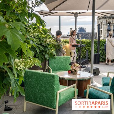 Le jardin estival sur les terrasses du cheval Blanc