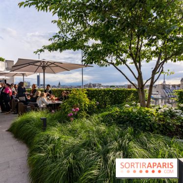 Le jardin estival sur les terrasses du cheval Blanc