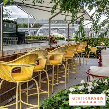 Le jardin estival sur les terrasses du cheval Blanc