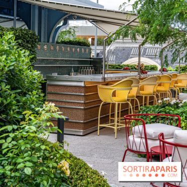 Le jardin estival sur les terrasses du cheval Blanc