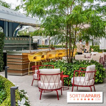 Le jardin estival sur les terrasses du cheval Blanc