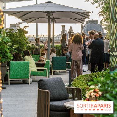 Le jardin estival sur les terrasses du cheval Blanc