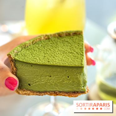 Pâtisserie Pages Blanches, flan matcha