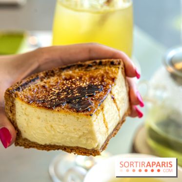 Pâtisserie Pages Blanches, flan crème brûlée