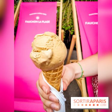 Fauchon La Plage : des glaces et des thés glacés à déguster sur un transat à la Madeleine