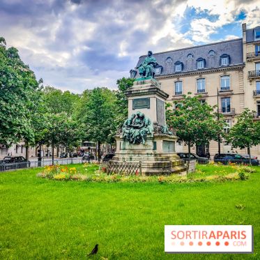 Visuels Paris - jardin solitude alexandre dumas place 17e arrondissement Malesherbes