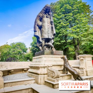 Visuels Paris - statue Jean de la Fontaine jardin Ranelagh