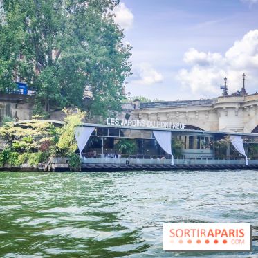 Visuels Paris - péniche jardins du pont-neuf seine