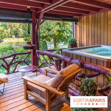 L’hôtel Les Étangs de Corot - bain jacuzzi