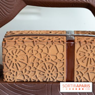 Bûche de Noël exceptionnelle - Maxime Frédéric - Cheval Blanc - buche de noel 2022 - chocolat - buche de noel praliné - cheval à bascule