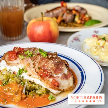 Bombarde restaurant méditerranéen et festif à Montmartre - cabillaud - pancetta - fondu de poireaux