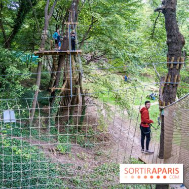Accrocamp Poissy, le nouvel accrobranche au parc du château de Villiers