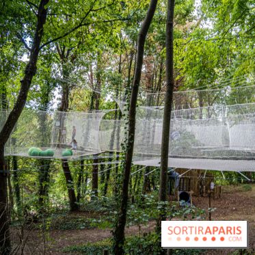 Accrocamp Poissy, le nouvel accrobranche au parc du château de Villiers