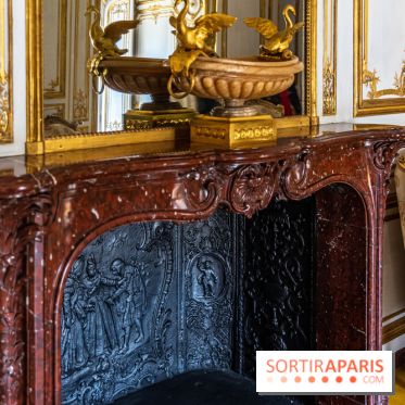Les appartements de Madame Du Barry restaurés au Château de Versailles - cheminée