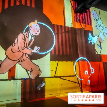 Tintin, l'aventure immersive à l'Atelier des Lumières : l'exposition insolite à vivre - nos photos