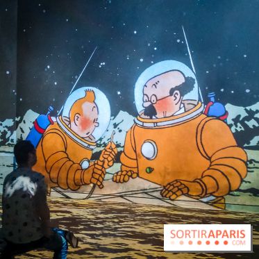 Tintin, l'aventure immersive à l'Atelier des Lumières : l'exposition insolite à vivre - nos photos