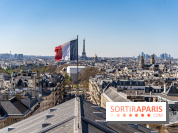 Le panorama du Panthéon - l'une des plus belles vues de Paris à 360° - vue paris - Tour Eiffel - drapeau
