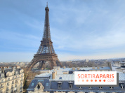 Visuel Paris 15e - Tour Eiffel hiver toits paris