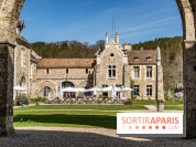 Les Chasses, le restaurant insolite avec une superbe terrasse à l'Abbaye des vaux de Cernay dans les Yvelines
