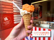 La Glace Alain Ducasse - Sorbet pamplemousse-vermouth, glace cacahuètes