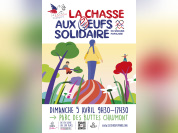 Secours populaire - Chasse aux oeufs solidaires 2026 - Affiche (1)
