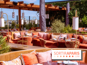 La terrasse en rooftop du Kinugawa à l'hôtel Sax Paris 7e