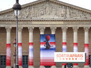 Seth habille la colonnade de l’Assemblée nationale - nos photos