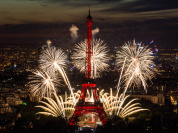 Feu d'artifice du 14 juillet 2019 depuis la tour Montparnasse