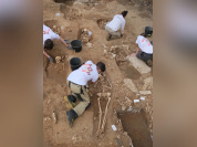 Visite d'un chantier de fouilles au cœur d'une nécropole pour les Journées de l'Archéologie