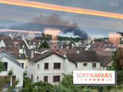 Yvelines : un important incendie en cours au sud de Paris, un impressionnant panache de fumée visible à des kilomètres