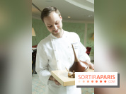 Bûche de Noël toupie du Shangri-La Paris 2017