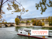 Visuels Paris Seine automne Tuileries bateau